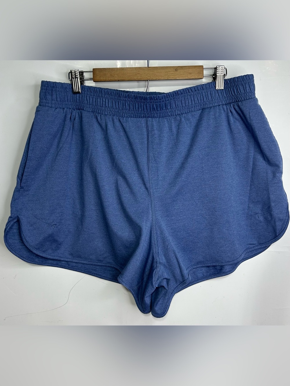 All In Motion Elastic Waist Heather Blue Athletic Shorts XL